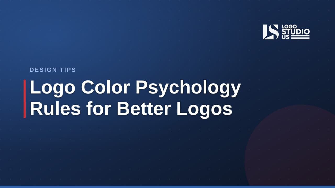 Brand strategist reviewing logo color swatches and logo concepts for color psychology