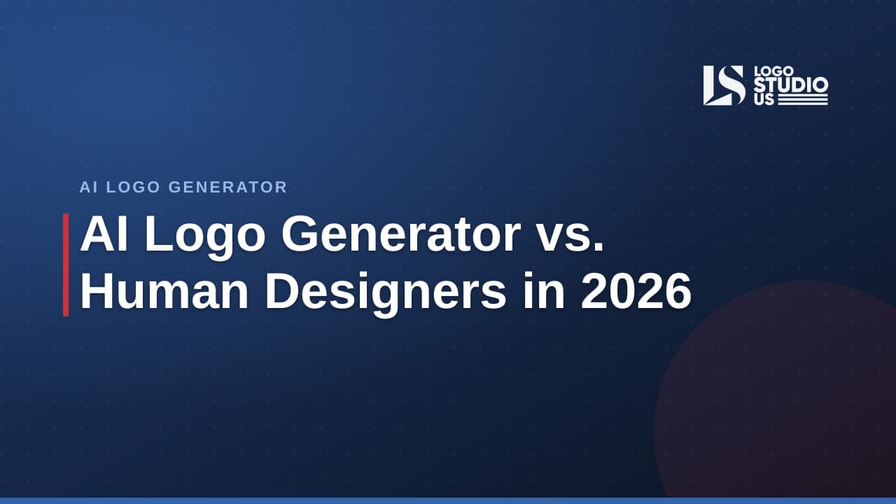 Business owner comparing AI logo generator results with a human designer's custom logo concepts