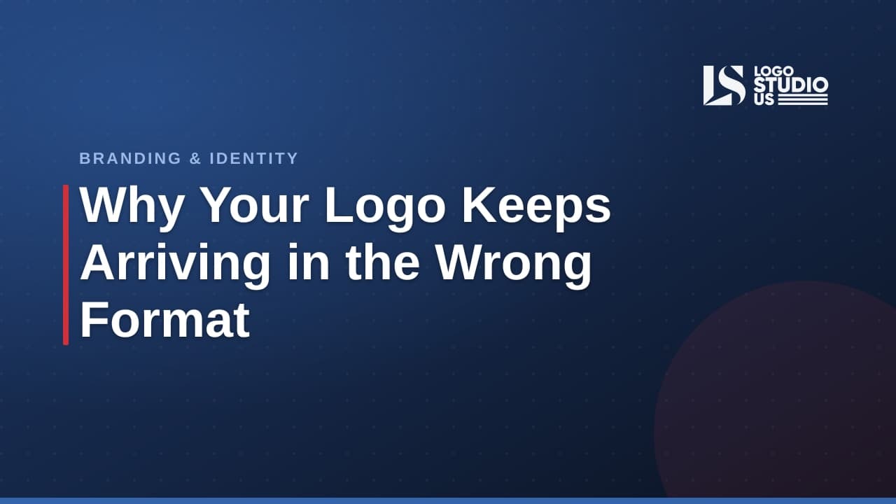 A single logo file branching into multiple formats for print, web and social