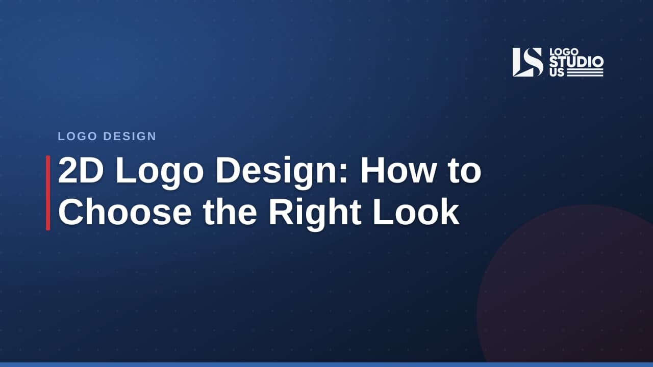 Business owner reviewing 2D logo design options on a laptop